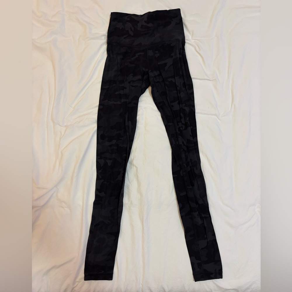 Lululemon Black Camouflage Leggings